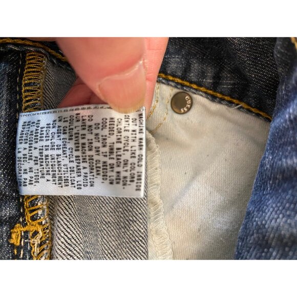 Guess Womens Boot Cut Jeans Size 27 Blue Distressed Denim - Picture 7 of 12